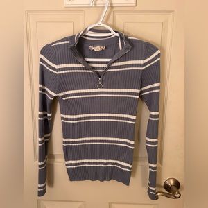 Pink Republic-Blue & White Sweater-Size Medium